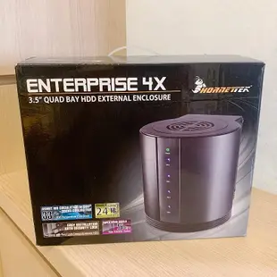 HORNETTEK 3.5吋HDD USB3.0+eSATA 4bay硬碟抽取式外接盒