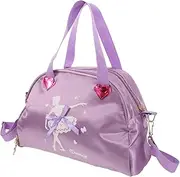 EXHUMKY Sequin Dance Backpack for Girls Stylish Ballet Duffle Bag Large Capacity for Gym School Travel Purple