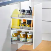 Galley Kitchen Pull-Out Cupboard Organiser - Suits 400mm Cupboard