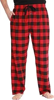 At The Buzzer #followme Plaid Men’s Pajama Pants PJ Bottoms for Sleeping and Lounge Wear