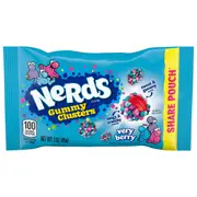 Nerds Very Berry Gummy Clusters Candy Share Pouch 85g