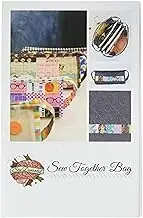 Sew Demented Sew Together Bag Pattern, White 8.5" x 5.5"