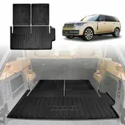 Boot Liners for Land Rover Range Rover L460 Series 7 Seater 2022-Onwards All Weather Heavy Duty Cargo Trunk Cover Mat Luggage Tray 3 Pcs