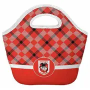 St George Illawarra Dragons NRL Neoprene Cooler Shopping Bag Top Pocket with Zip and Handle