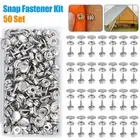 150PCS Boat Marine Canvas Fabric Snap Cover Button Socket Fastener Kit