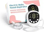 X-Bosak Nasal Aspirator for Baby, Hospital Grade, Electric Nose Sucker with Adjustable 9 Levels Suction, Rechargeable with Night Light and Nursery Rhyme, White