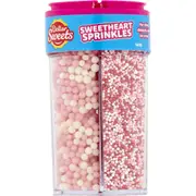 Dollar Sweets Fairy Pink Sweetheart Sprinkles Candy Topping for Cake Decoration 145g
