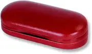 [HAMKVBPR] Glasses Case Glasses Streamlined Fit Most Standard Cassette Housing Size Glasses and Sunglasses Easy to Carry and Use for Women and Men(Red)