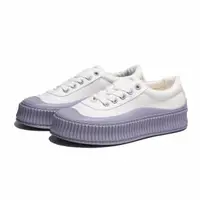 在飛比找momo購物網優惠-【KANGOL】帆布鞋 餅乾鞋 白紫 糖果 厚底 增高鞋 女