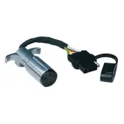 Husky Towing 6 Pole Round And 4 Wire Flat Flexible Wire With Dust Cover 13168