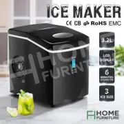 Maxkon 3.2L Ice Maker Commercial Ice Making Stainless Steel Ice Cube Tray w/LCD