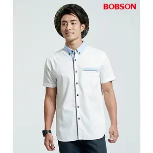 BOBSON 男款拼接色襯衫26002-80