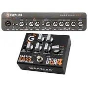 Genzler MG-800 Magellan 800 Bass Amp Head & Crash Box 4 Classic Distortion Pedal