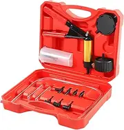 Vacuum Brake Bleeder Kit, 2 in 1 Manual Vacuum Pressure Pump Brake Fluid Drain Kit Vacuum Pump Tester Kit, Brake System Bleeding Tools for Car Truck Motorcycle