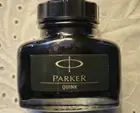 Parker Fountain Pen Black Ink Bottle Refill