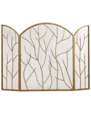 Peyton Lane Tree Arched 3-Panel Fireplace Screen