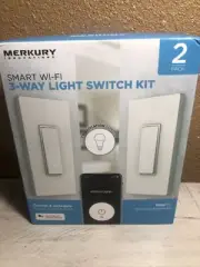 Merkury Innovations Smart WiFi 3 Way Light Switch Kit