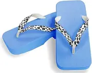 Hajime(一歩) [One Step] [Hajime] Geta Clogs, Soft and Water Resistant, Made of Sponge, 10.6 inches (27 cm), SB/Leopard x White, Leopard x White (Leopard x White/27), Leopard × White, 27.0 cm