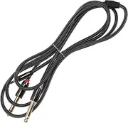 COMNESTBI Guitar Patch Cable Sound Transmission for Monitors Amplifiers Versatile Dual Connection Stylish Design for Mixers Live Settings