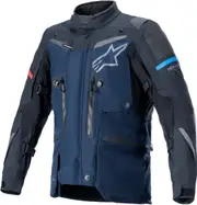 Alpinestars Boulder Gore-Tex Motorcyle Textile Jacket, black-blue, Size M for Men Black Blue