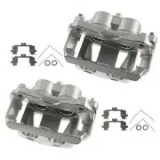 2x Front Disc Brake Calipers with Bracket for Nissan Quest 2004 2005-2017 3.5L (for: Nissan)