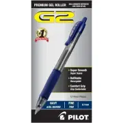 Pilot G2 Gel Pens 12 Count Navy Ink Ultra Fine Comfortable Grip Quick Drying