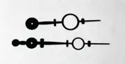 Pair of Round End Hands for Wood Works Clock, Wooden Works Shelf Clocks