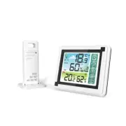 Screen Weather Station with Sensor, Alarm Clock, , Hygrometer, Sunrise7984