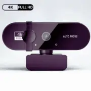 4K Webcam Mini Camera Full HD with Microphone 30fps USB