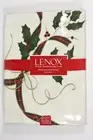 Lenox Nouveau Tablecloth Christmas Holly Tartan Plaid 60"x84" Rectangle