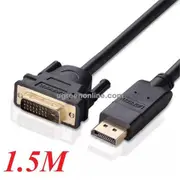 UGREEN UG-10243 60Hz DisplayPort to DVI Cable - 1.5m 24+1 - Gold-Plated - Button Design [UG-10243]