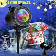 2024 Christmas Snowfall Light Projector LED Laser Outdoor Landscape Xmas Lamp US