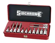 Sidchrome SCMT14275 - In-Hex Socket Set 1/2 Drive 13 Piece Metric