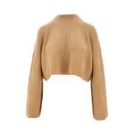 [MAX MARA] MAX MARA Wool and cashmere cropped sweater Woman M M Beige