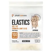 2000 Light 3.5 Oz 1/8" Chipmunk Orthodontic Latex Elastic Rubber Bands Braces
