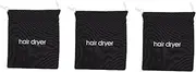 BIUDECO 3pcs Hair Dryer Drawstring Pouch Travel Bag Storage Hair Dryer Organizer for Home Hotel