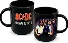 ICUP AC/DC Highway to Hell Ceramic 20 oz Black Cappuccino Ceramic Mug