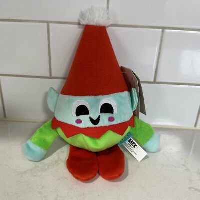 Bark Box Dog Toy DINGLEBELL 2023 CHRISTMAS MEDIUM Crinkle Spiky Squeaky 2 Part