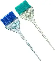 FOYTOKI Hair Dye Applicator Brush Set 2pcs Reusable Hair Coloring Brush Tools Tint Brush for Hair Salon and Washable