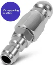 1/4'' Quick Connect Pressure Washer Sewer Jetter Nozzle Drain Jet Hose Nozzle