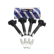 Bosch 4 Ignition Coil NGK 4 Ruthenium HX High Spark Plug Kit For allroad 2.0 L4