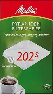 Melitta Filter Paper 202 S Pyramid – White (Pack of 100)