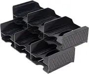 JstFrU Card Case Black | Card Sorting Tray for Catan Resource Cards - Gaming | Game Accessory for The Catan Board Game | Suitable for The Expansion of Catan Game Cards and All Other Card Games