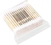 LWY Cotton Stems 6 Packs 600 Pieces Bamboo Cotton Buds for Cleaning Tool Headed Multifunctional Cotton Swab Bamboo Stick Soft Cotton Buds Ear Swabs Cleaning Makeup Tools 6 Packs
