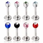 Piercing Ear Labret Balls Acrylique Gem