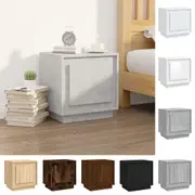 Bedside Table Nightstand Side Cabinet High Gloss White Engineered Wood vidaXL