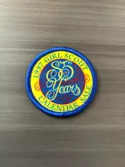 1997 Girl Scout Calendar Sale 85 Years Embroidered Patch