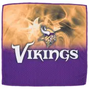 KR Strikeforce NFL Minnesota Vikings Dye Sub On Fire Bowling Ball Towel