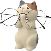 [WOGXN] Resin Eyeglass Holder Stand | Desktop Cat-Shaped Glasses Holder | Home Decor, Living Room Decor, Desk Decor | Desk Accessories for Home Desk, Display Stand, Sunglass Organizer