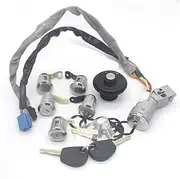 Full Set Door Lock Barrel Set 5PCS, for Expert 2002-2008 4162 CF Car Door Lock Latch(Lock Set)